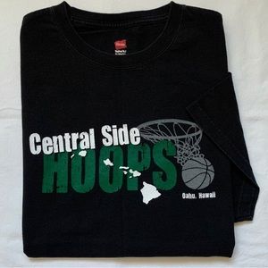 Central Hoops Oahu Hawaii black t-shirt XL